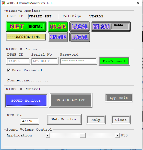 Wires-X Monitor